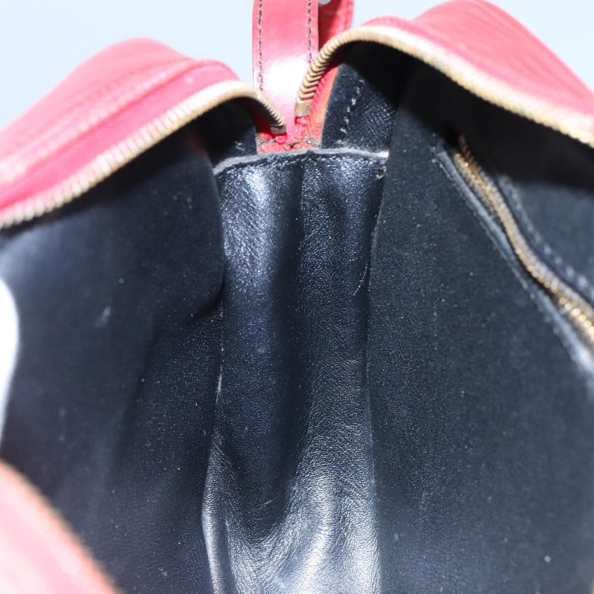 Louis Vuitton Jeune Fille Handbag Epi Leather, RED, LEATHER, Shoulder bag