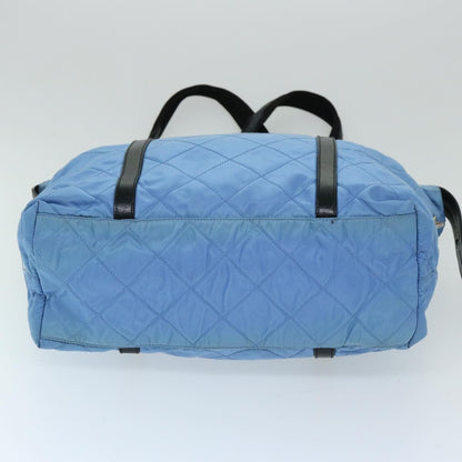 Prada Vintage Zip Tote Tessuto, BLUE, NYLON, Tote bag