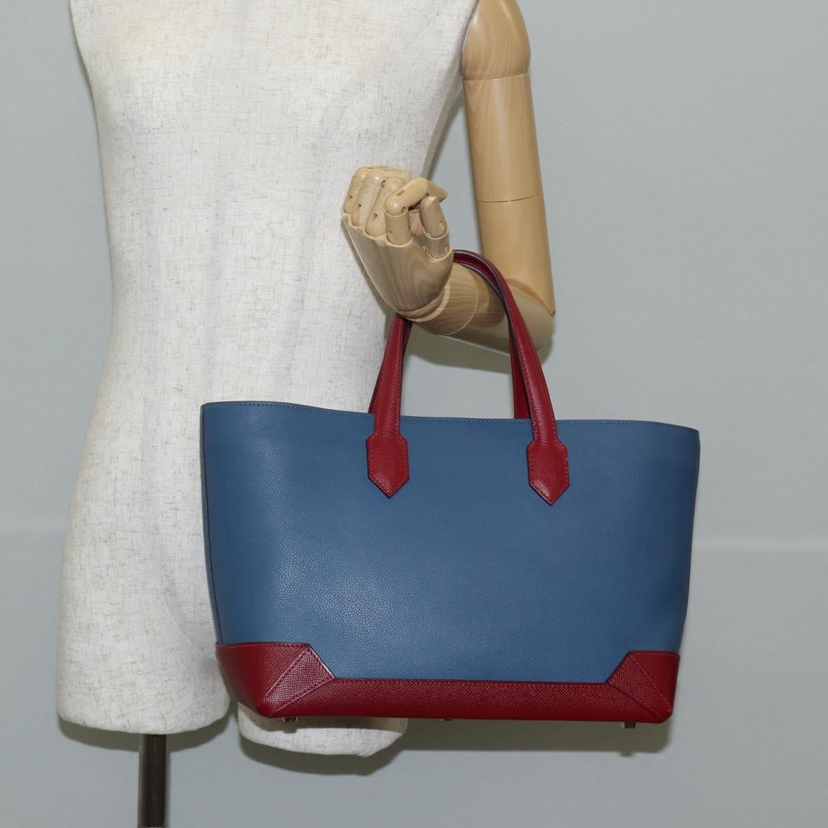 Hermes Maxibox Cabas Evercolor with Epsom, BLUE, LEATHER, Tote bag