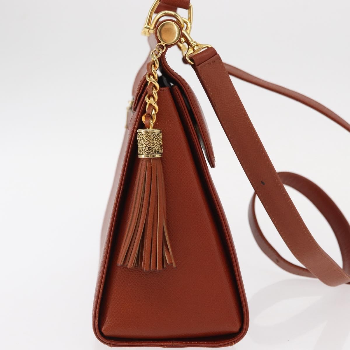 Valentino Garavani Vintage Handbag Leather, BROWN, LEATHER, Handbag