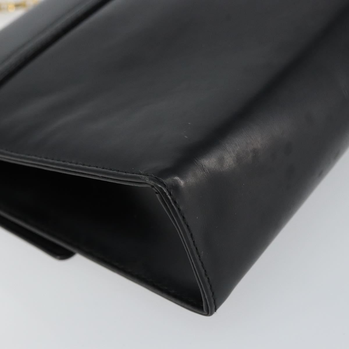 Salvatore Ferragamo Gancini Chain Shoulder bag Leather, BLACK, LEATHER, Shoulder bag