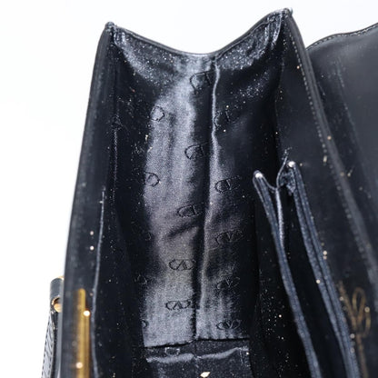 Valentino Garavani Flap Shoulder Bag Leather, BLACK, LEATHER, Shoulder bag