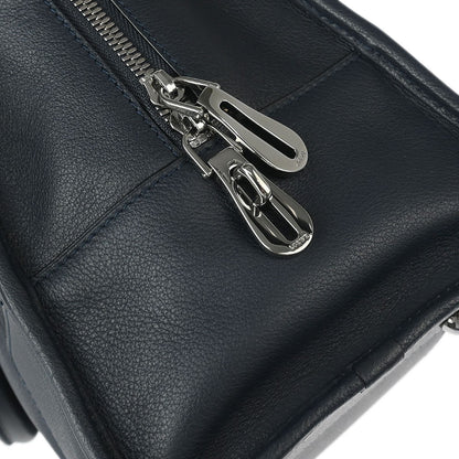 Loewe Amazona NM Bag Leather, NAVY, LEATHER, Handbag