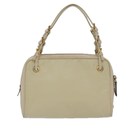 Prada Vintage Handbag Tessuto, BEIGE, NYLON, Handbag
