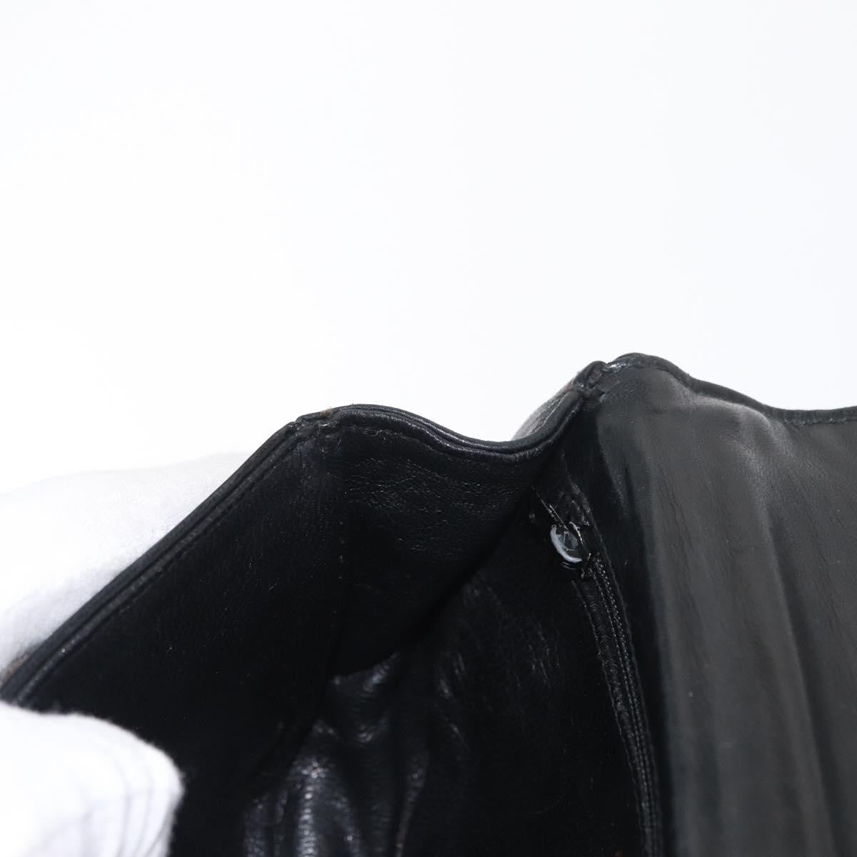 Chanel Vintage CC Stitch Flap Bag Leather, BLACK, LEATHER, Shoulder bag