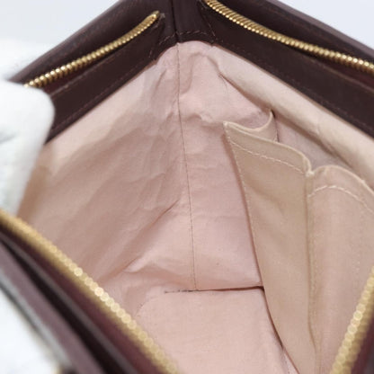 Louis Vuitton Lucille Handbag Mini Lin, RED, CANVAS, Handbag