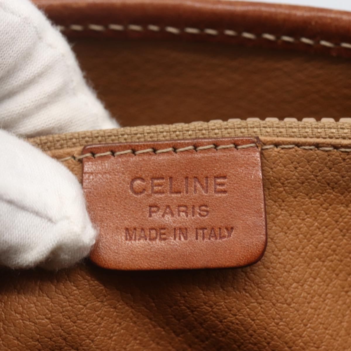 Celine Vintage Macadam Tote bag Canvas, BROWN, PVC, Tote bag