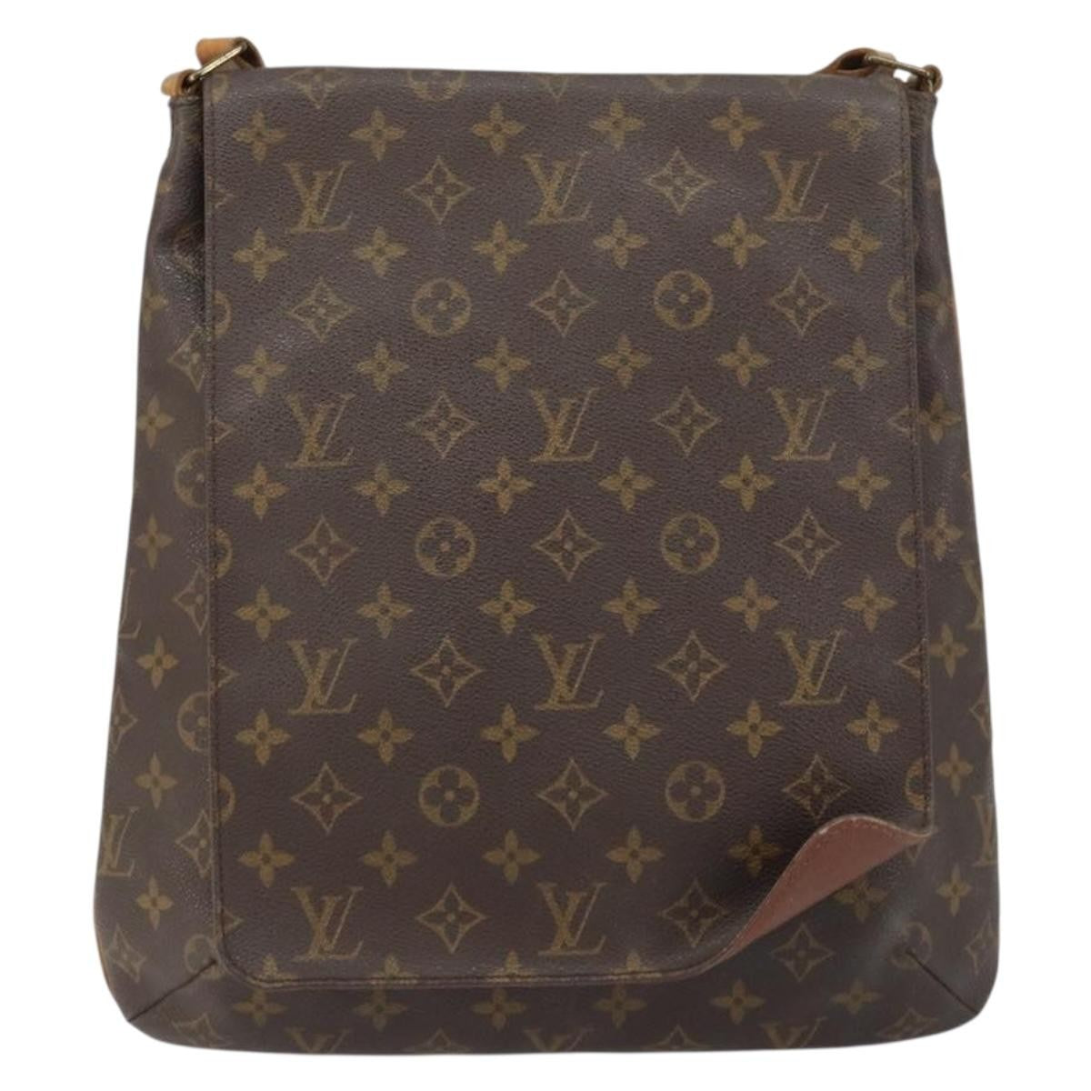 Louis Vuitton Musette Salsa Handbag Monogram Canvas, BROWN, CANVAS, Shoulder bag