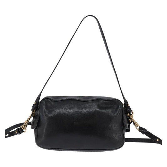 Chloe Vintage Shoulder Bag Leather, BLACK, LEATHER, Shoulder bag