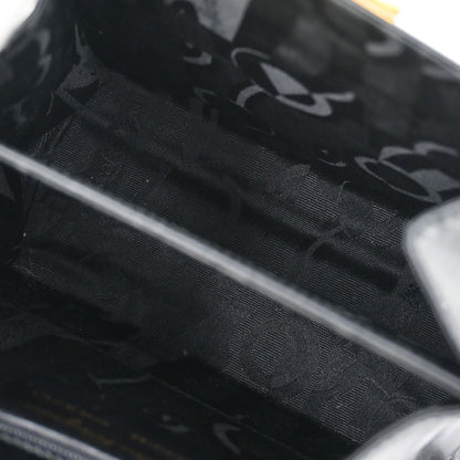 Salvatore Ferragamo Convertible Top Handle Bag Leather, BLACK, LEATHER, Handbag