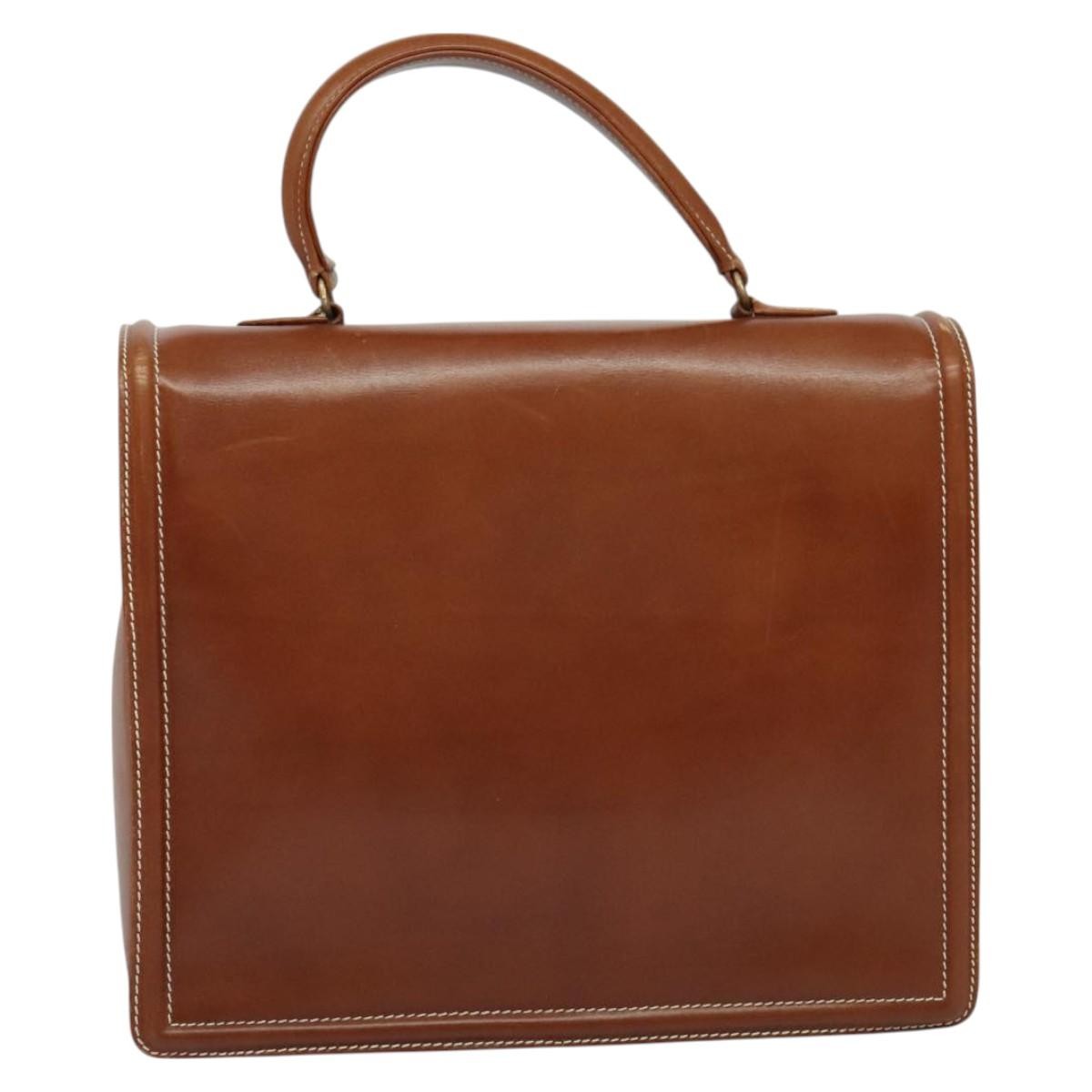 Valentino Garavani Vintage Handbag Leather, BROWN, LEATHER, Handbag