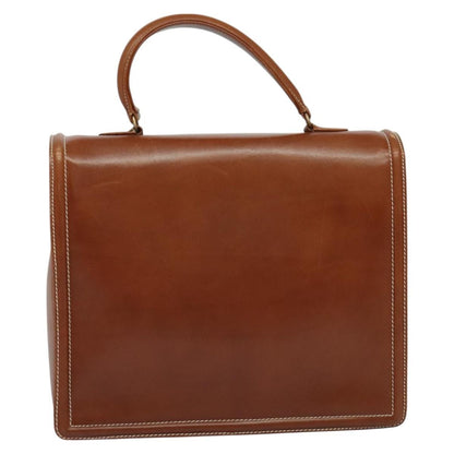 Valentino Garavani Vintage Handbag Leather, BROWN, LEATHER, Handbag