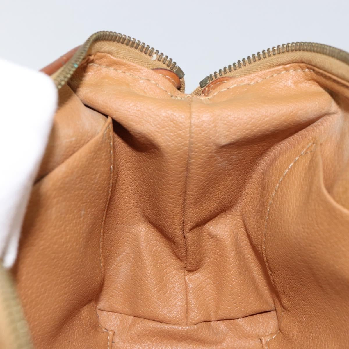 Celine Macadam Pochette Canvas and Leather, BROWN, CANVAS, Clutche & pouche