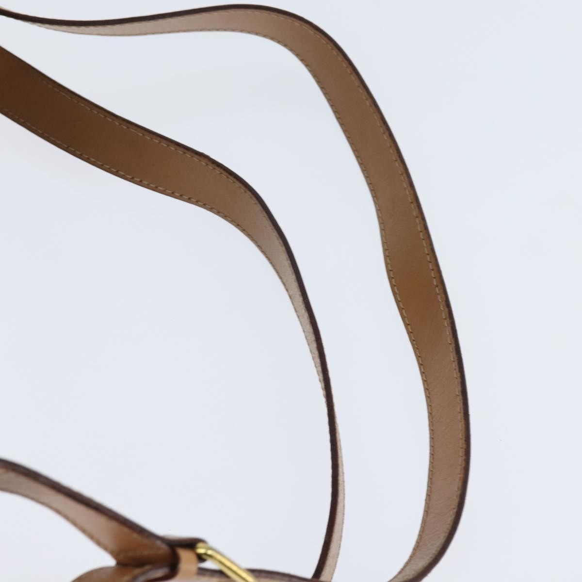 Celine Vintage Macadam Backpack Canvas and Leather, BROWN, CANVAS, Backpack