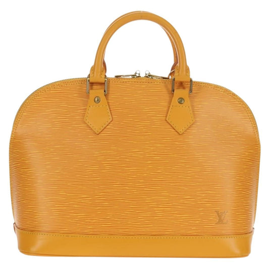 Louis Vuitton Alma Handbag Epi Leather, YELLOW, LEATHER, Handbag