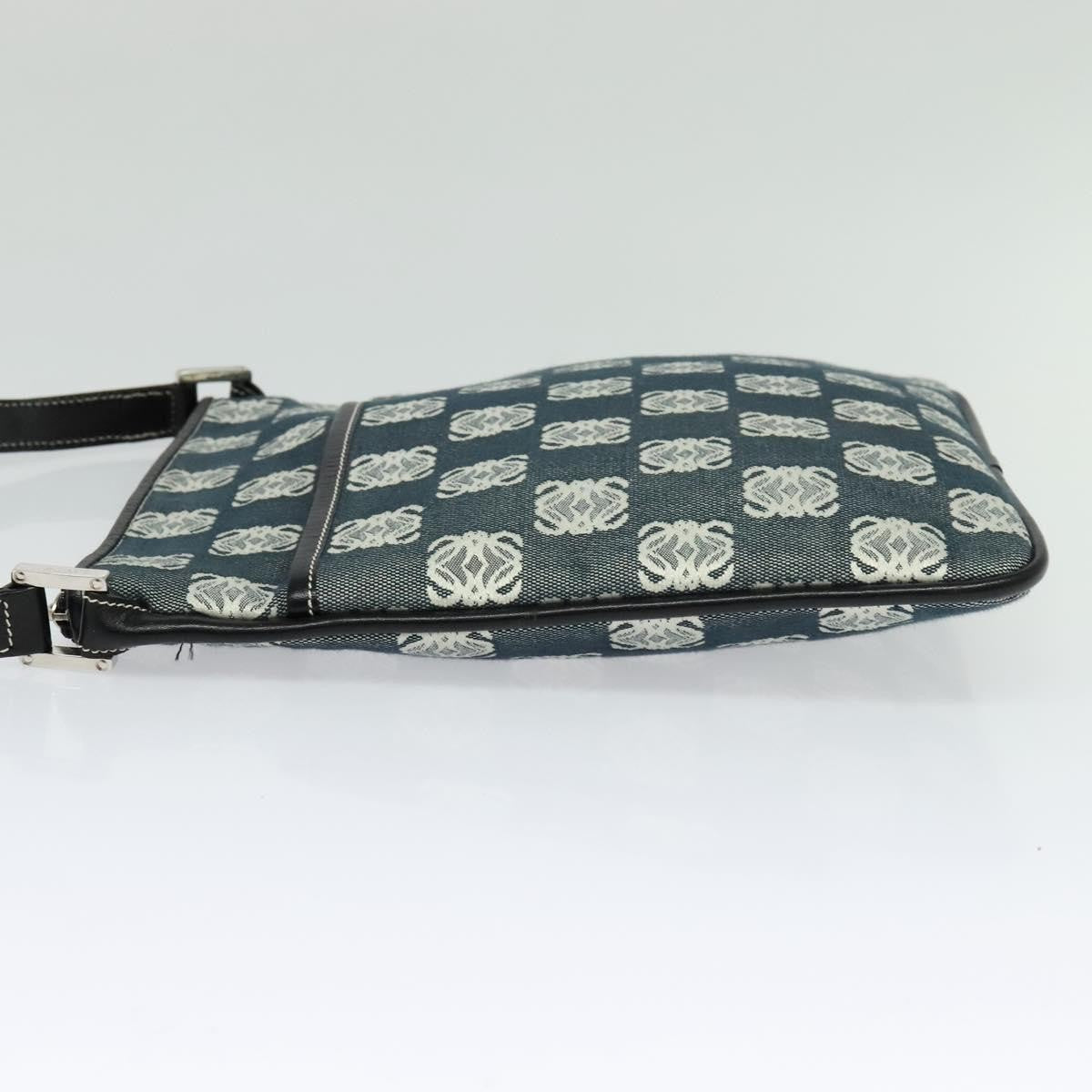 Loewe Anagram Shoulder Bag Canvas, GRAY, CANVAS, Shoulder bag