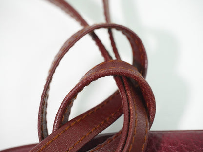 cartier Must de Cartier Shoulder Bag Leather, BURGUNDY, LEATHER, Shoulder bag