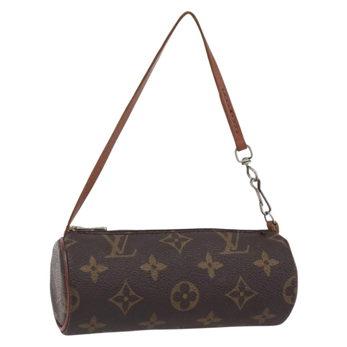 Louis Vuitton Papillon Pochette Monogram Canvas, BROWN, CANVAS, Clutche & pouche