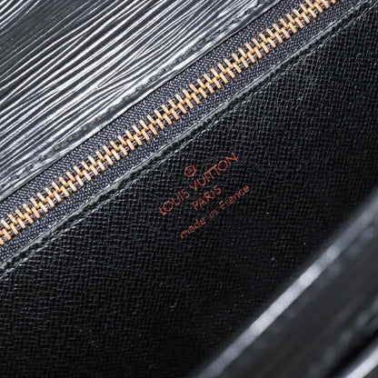 Louis Vuitton Dragonne Pochette Epi Leather, BLACK, LEATHER, Clutche & pouche