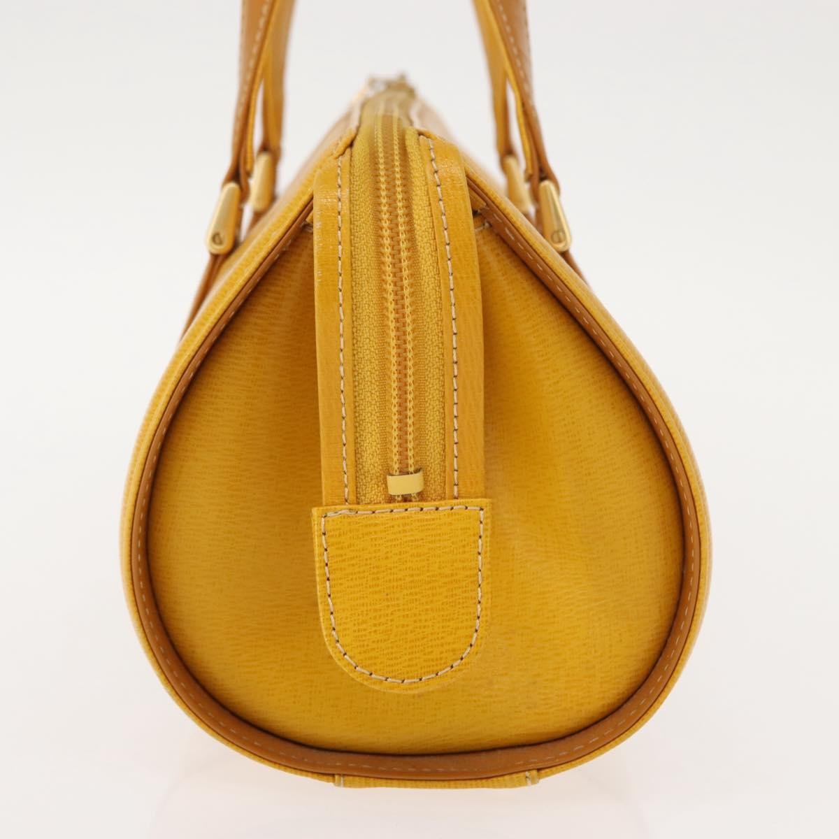 Burberry Vintage Handbag Leather, YELLOW, LEATHER, Handbag