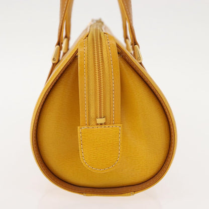Burberry Vintage Handbag Leather, YELLOW, LEATHER, Handbag