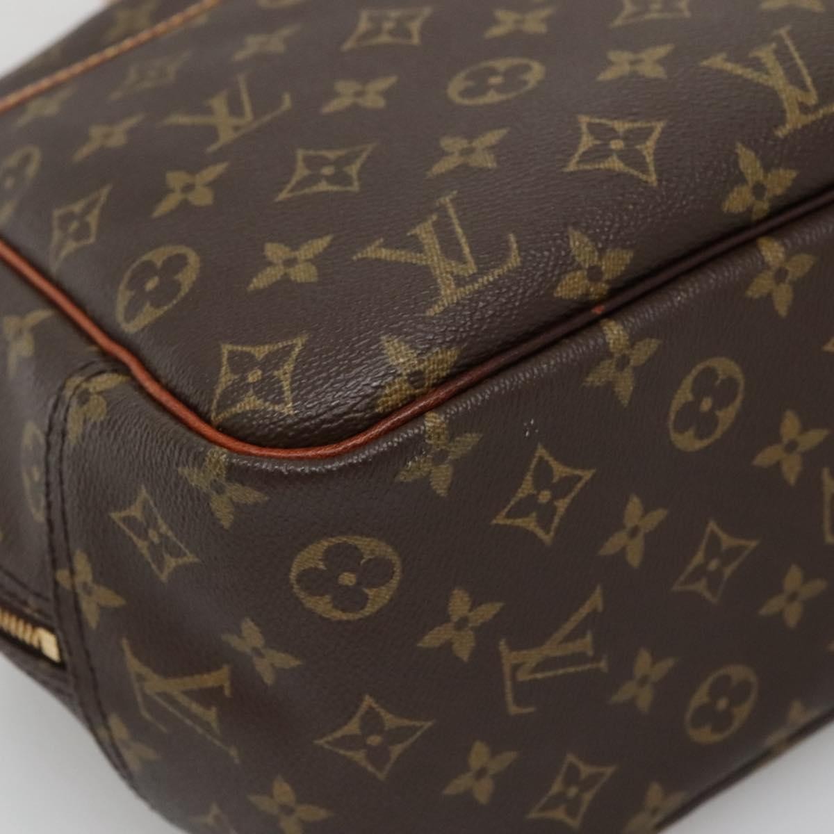 Louis Vuitton Deauville Handbag Monogram Canvas, BROWN, CANVAS, Handbag