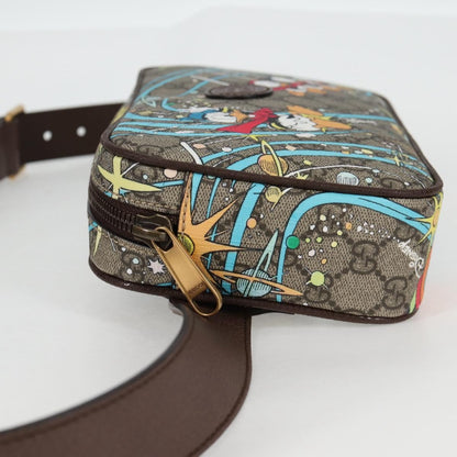 Gucci Disney Donald Duck Belt Bag Printed GG Coated Canvas, BEIGE, PVC, Shoulder bag