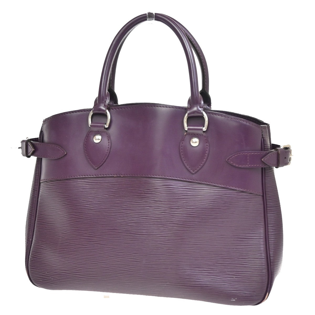Louis Vuitton Passy Tote Epi Leather, PURPLE, LEATHER, Tote bag
