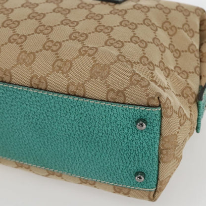 Gucci Vintage Zip Boston Bag GG Canvas, BEIGE, CANVAS, Handbag