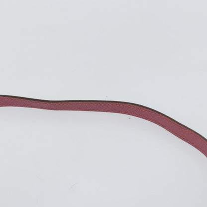 Salvatore Ferragamo Gancini Pouch Leather, PINK, LEATHER, Clutche & pouche