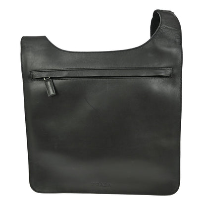 Prada Vintage Shoulder Bag Leather, BLACK, LEATHER, Shoulder bag