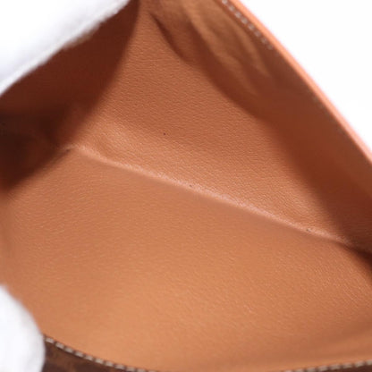 Celine Macadam Pochette Canvas and Leather, BROWN, CANVAS, Clutche & pouche