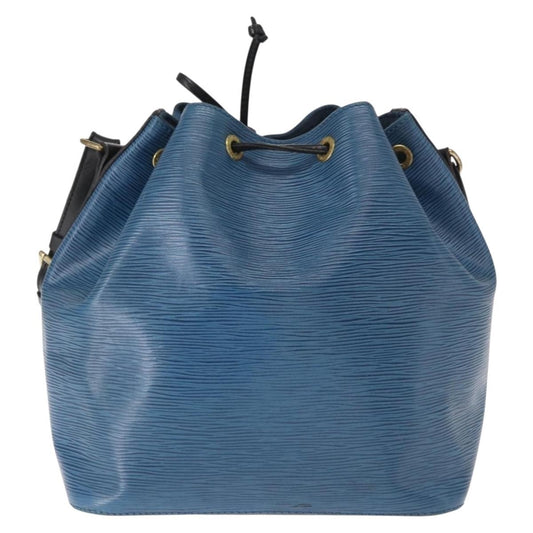 Louis Vuitton Petit Noe Handbag Epi Leather, BLACK, LEATHER, Shoulder bag