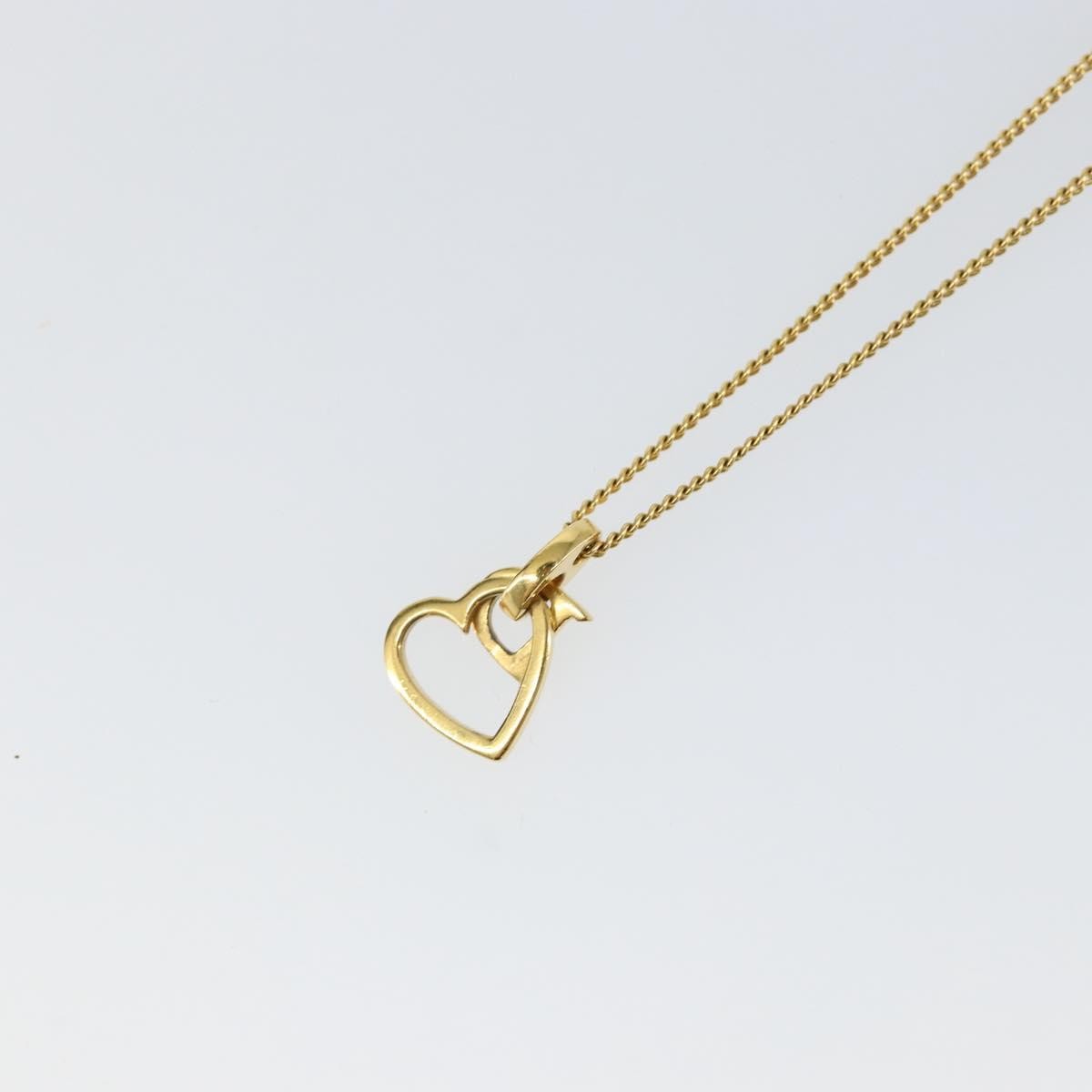 Christian Dior CD Heart Necklace Metal, GOLD, METAL, Necklace
