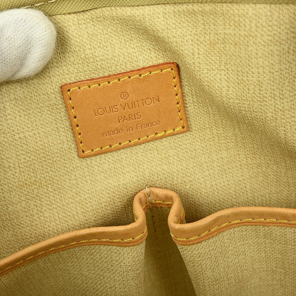 Louis Vuitton Trouville Handbag Monogram Canvas, BROWN, CANVAS, Handbag