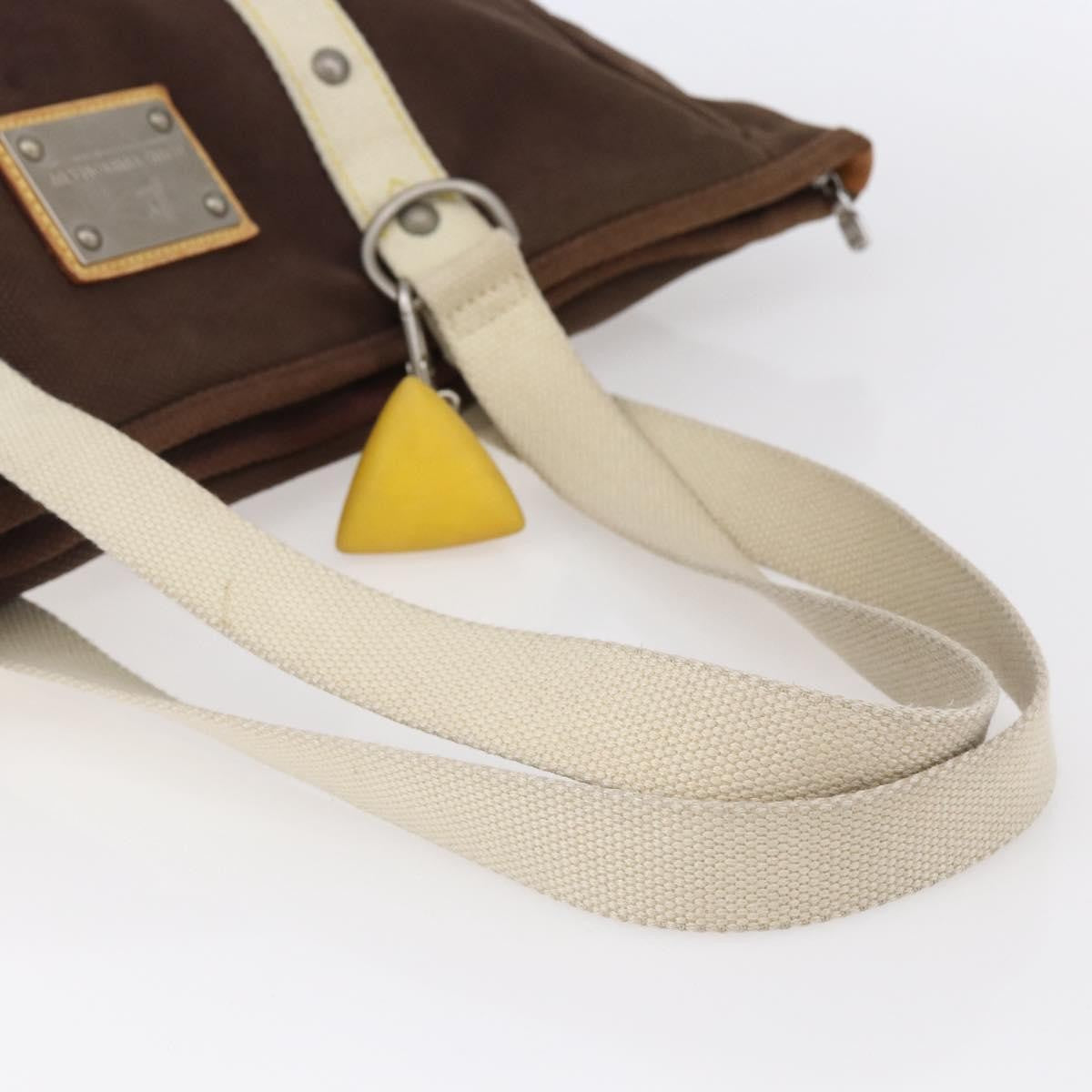 Louis Vuitton Antigua Tote Canvas, BROWN, CANVAS, Tote bag