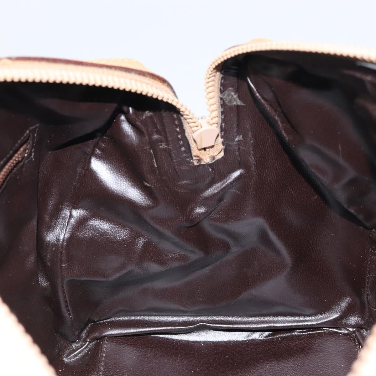 Celine Macadam Handbag Macadam with leather, BEIGE, PVC, Handbag