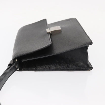 Louis Vuitton Selenga Pochette Taiga Leather, GRAY, LEATHER, Clutche & pouche