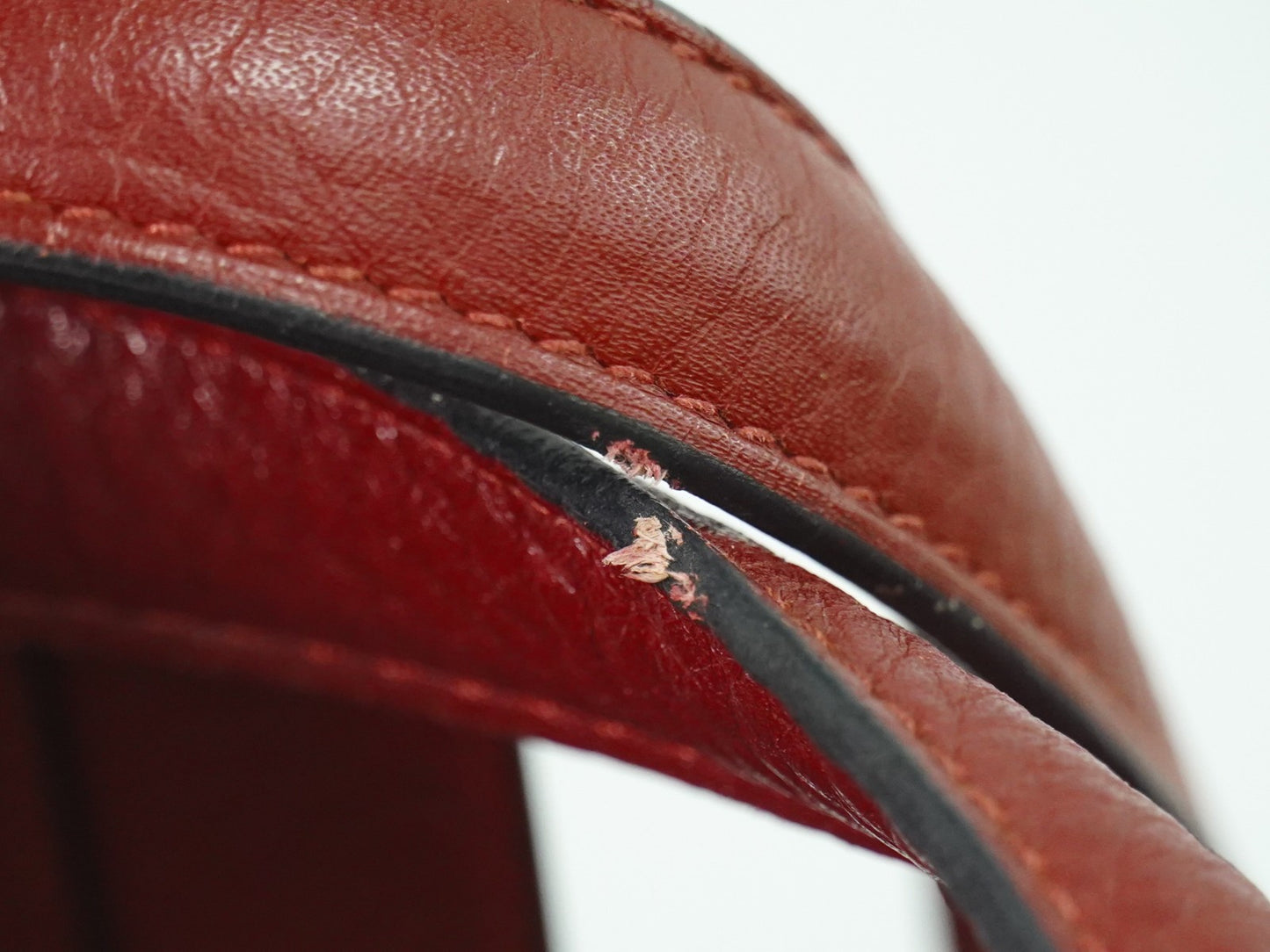 Hermes Victoria Travel Bag Leather, RED, LEATHER, Travel bag