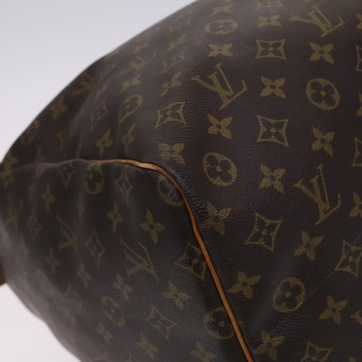 Louis Vuitton Keepall Bag Monogram Canvas, BROWN, CANVAS, Travel bag