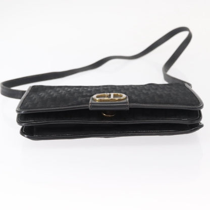 Christian Dior Vintage CD trotter Shoulder bag Canvas, BLACK, CANVAS, Shoulder bag