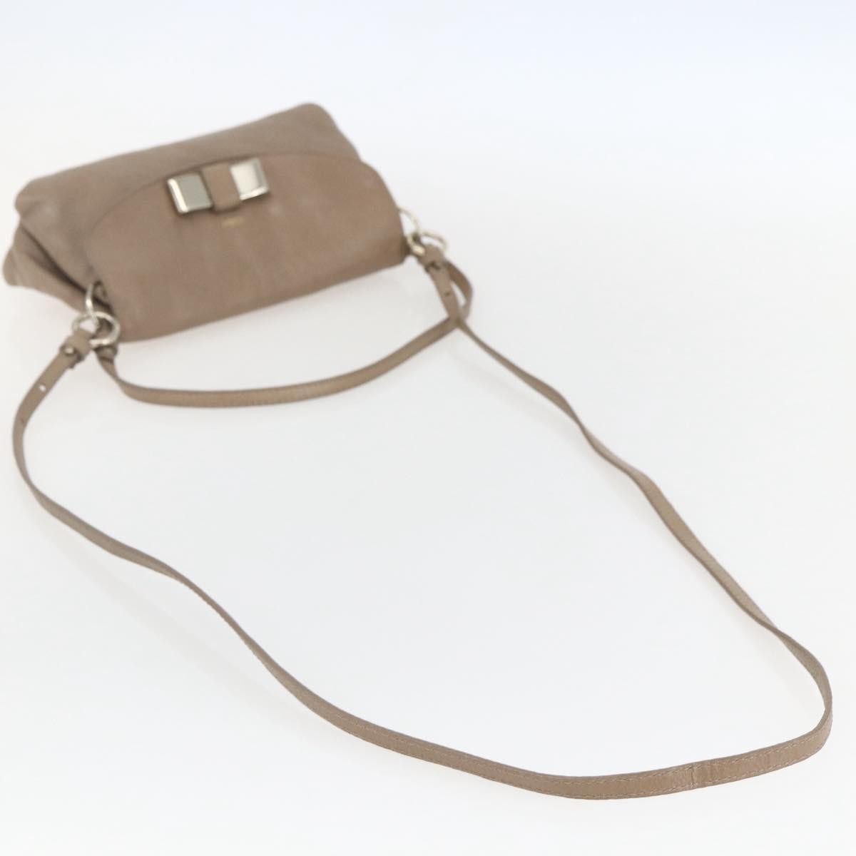 Chloe Lily Handbag Leather, BEIGE, LEATHER, Handbag