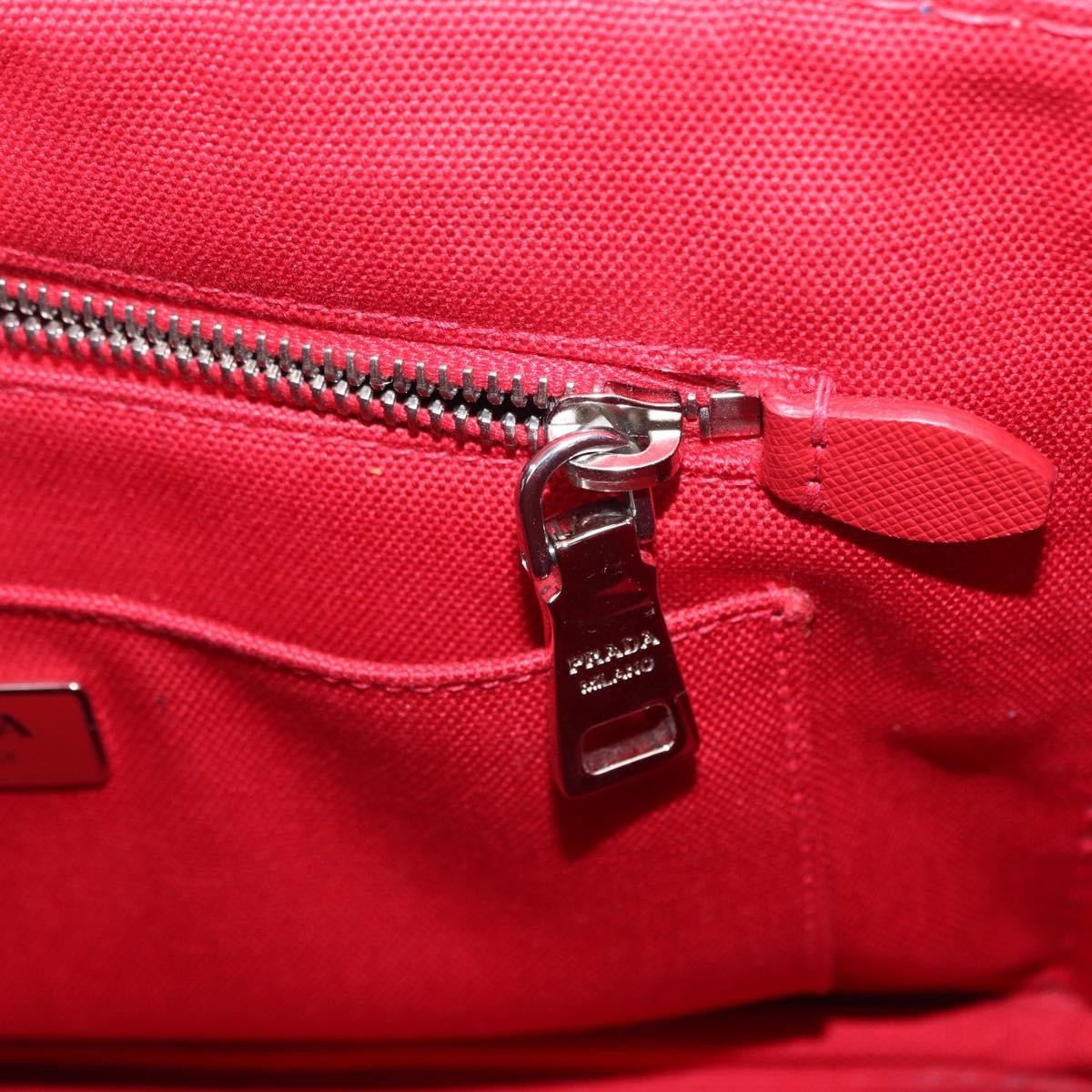 Prada Canapa Convertible Tote Canvas with Applique, BLUE, CANVAS, Tote bag