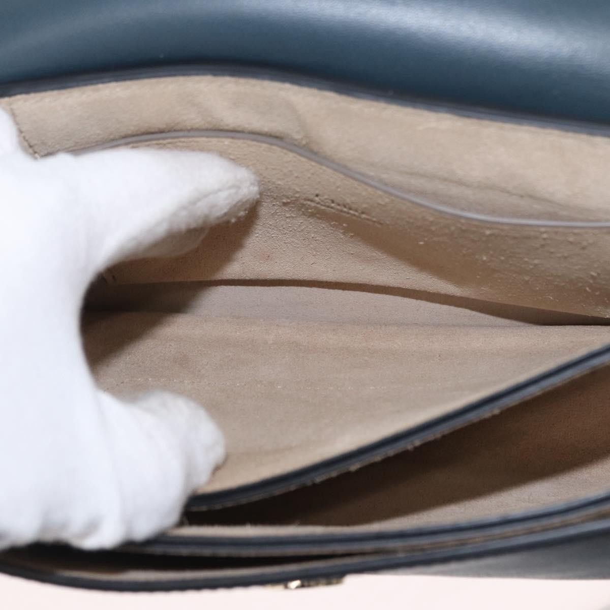 Chloe Faye Shoulder Bag Leather and Suede, GREEN, SUEDE, Shoulder bag