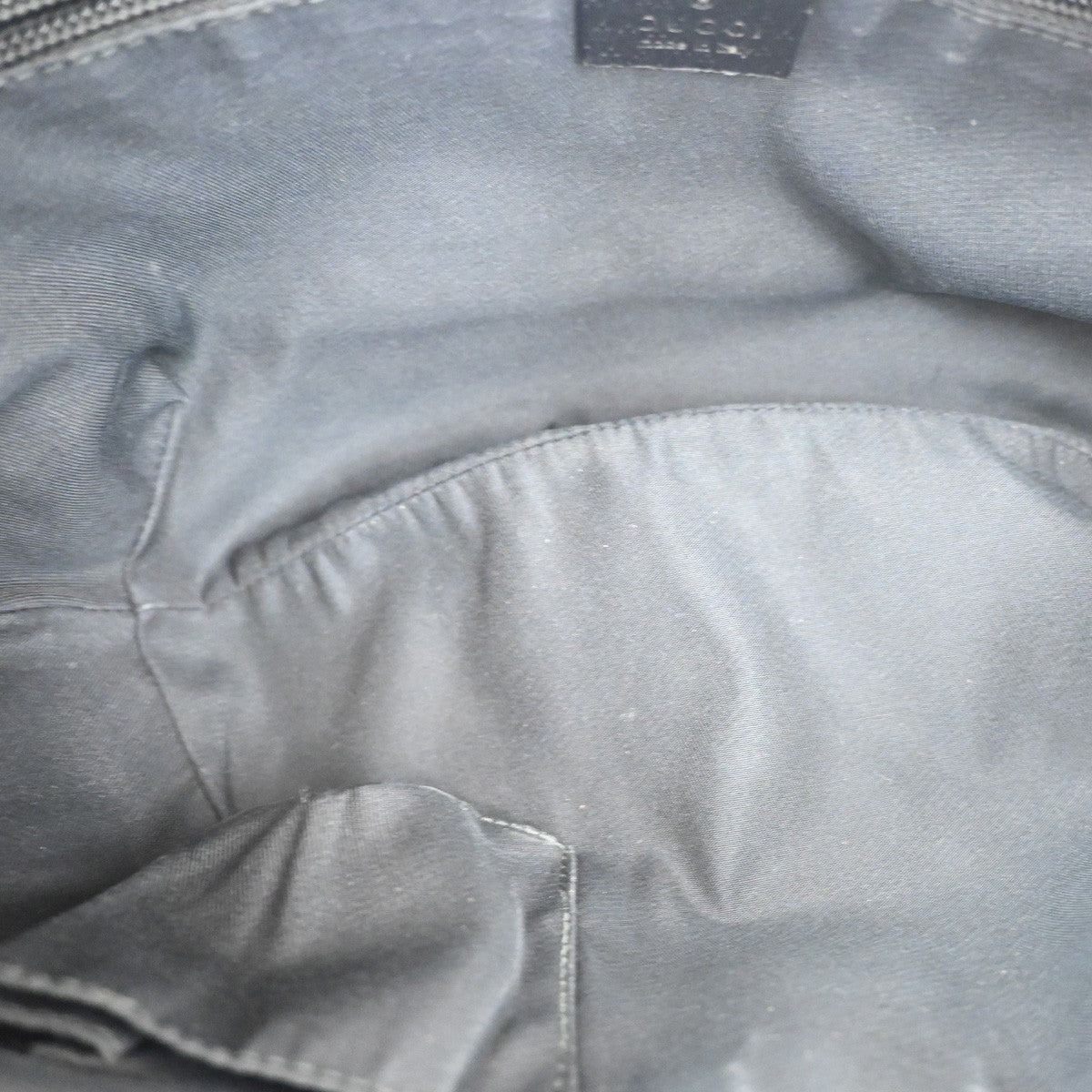 Gucci Half Moon Hobo Messenger GG Canvas, BLACK, CANVAS, Shoulder bag