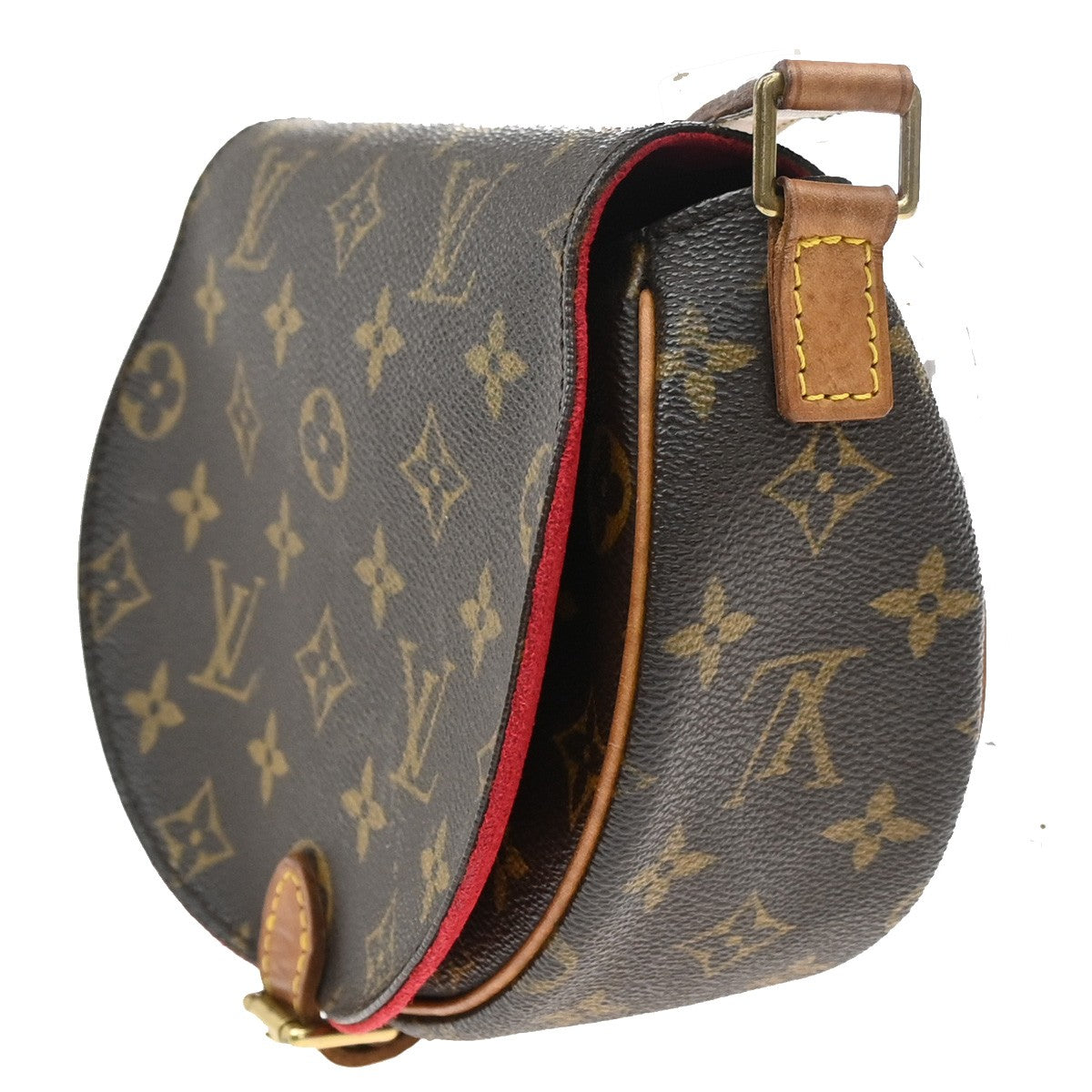 Louis Vuitton Tambourine Handbag Monogram Canvas, BROWN, CANVAS, Crossbody bag