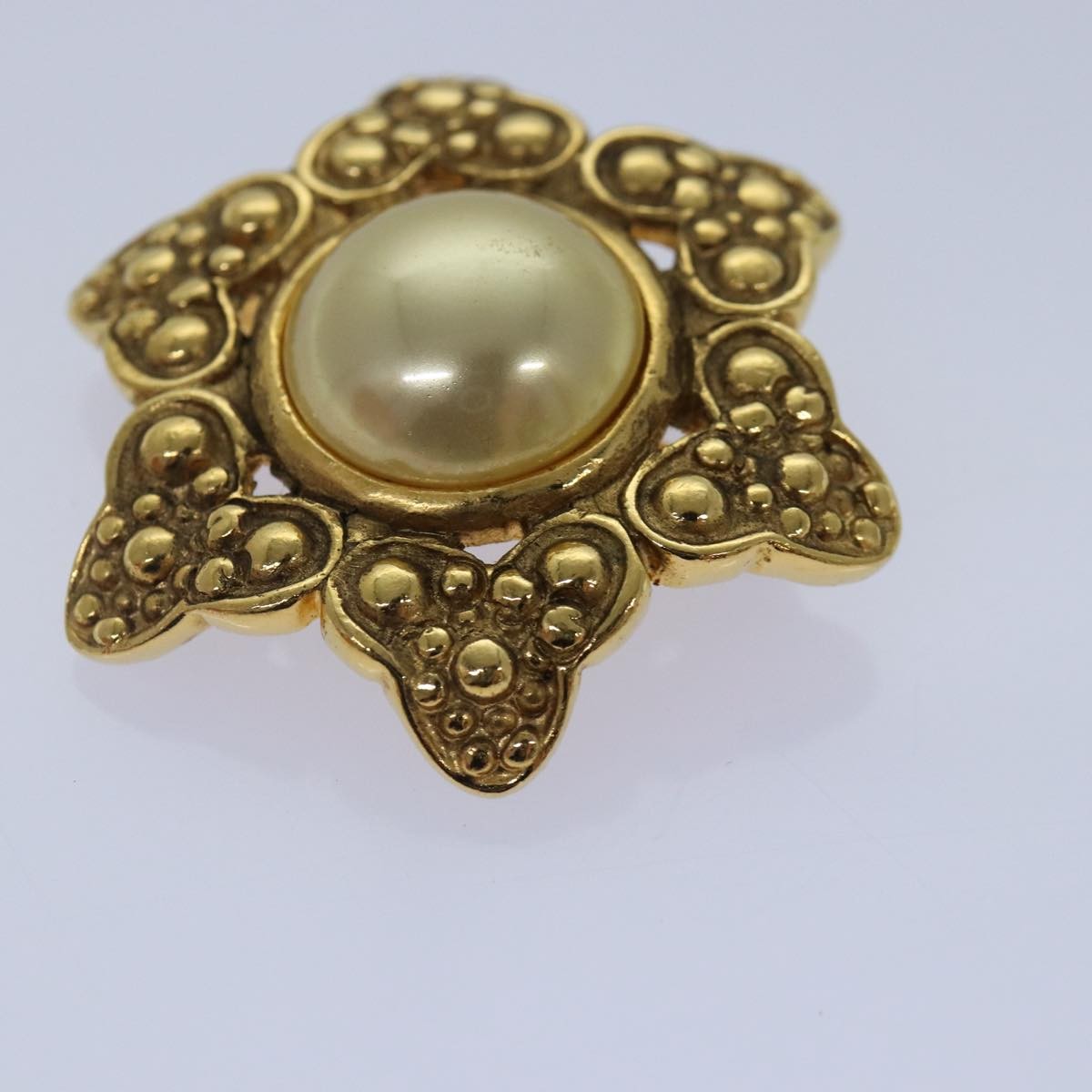 Chanel Baroque CC Brooch Metal, GOLD, METAL, Brooch