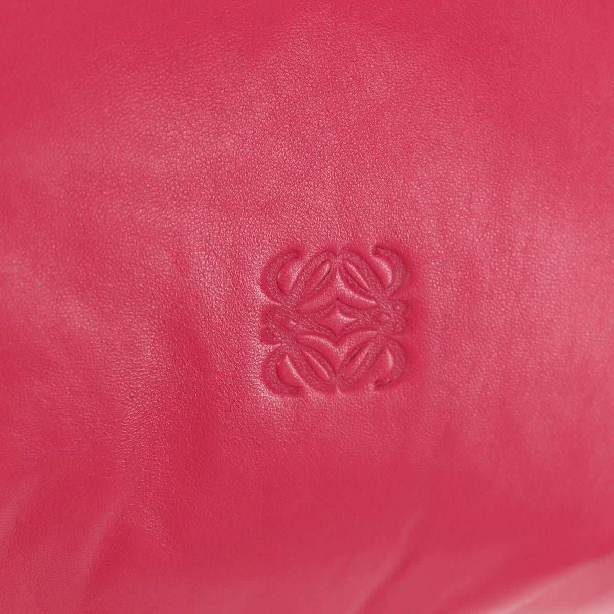 Loewe Anagram Shoulder Bag Leather, PINK, LEATHER, Shoulder bag