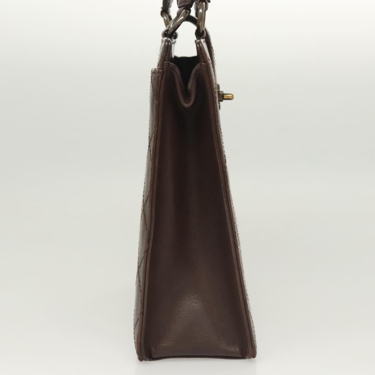 Chanel CC Flap Tote Quilted Calfskin, BROWN, LEATHER, Tote bag