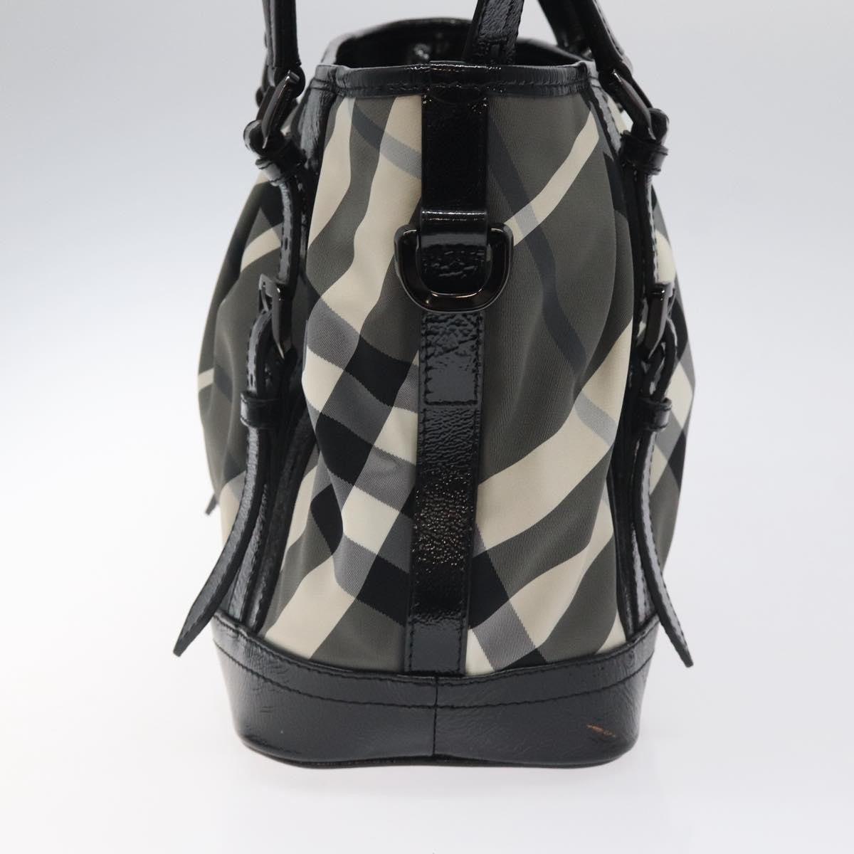 Burberry Lowry Convertible Tote Beat Check Nylon, BLACK, NYLON, Tote bag